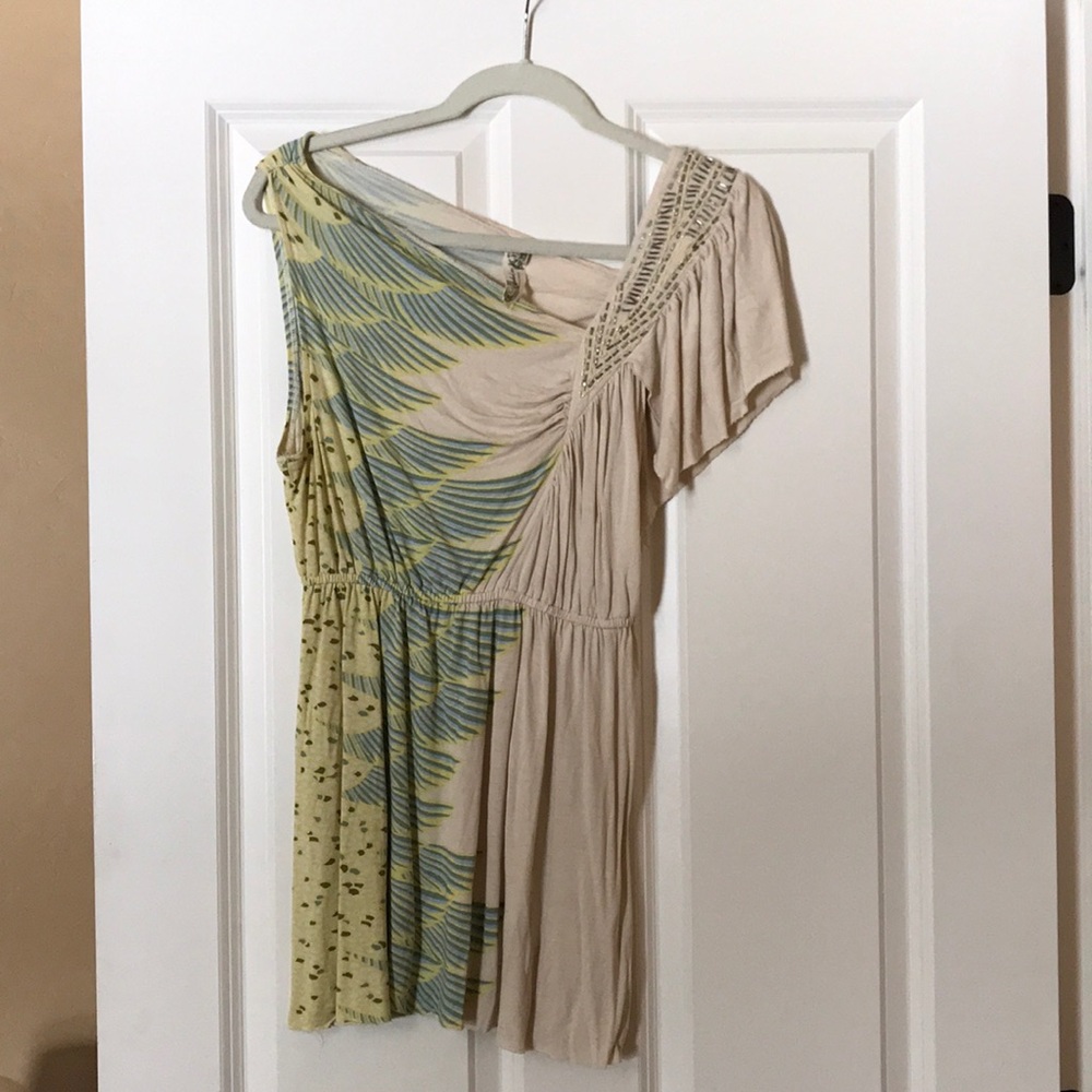 Free People Beaded Bohemian Summer Mini Dress